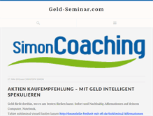Tablet Screenshot of geld-seminar.com